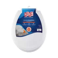 ASSENTO SANITÁRIO ECONÔMICO PRÁTICO CINZA HERC - Rabelo Materiais Para Construção