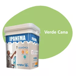 TINTA ECONÔMICA IPANEMA VERDE CANA 18 LTS ACRILPLU... - Rabelo Materiais Para Construção
