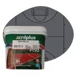 TINTA PISO FLEX CINZA CHUMBO 3,6 LTS 037007 ACRILP... - Rabelo Materiais Para Construção