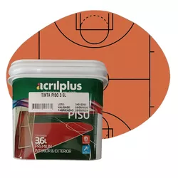 TINTA PISO FLEX VERMELHO 3,6 LTS ACRILPLUS - Rabelo Materiais Para Construção