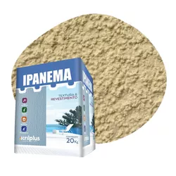 TEXTURA IPANEMA AREIA CAIXA 20 KG 143003 ACRILPLUS - Rabelo Materiais Para Construção