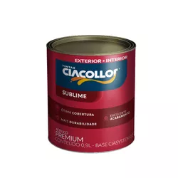 TINTA ACRÍLICA SUBLIME FOSCO CIASYSTEM BASE A 810M... - Rabelo Materiais Para Construção