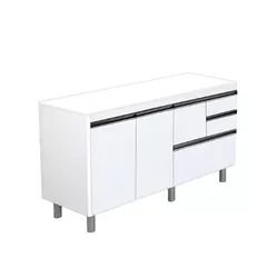 ARMÁRIO COLISEU MADEIRADO 144,2CM TEXTURA BRANCO 5... - Rabelo Materiais Para Construção