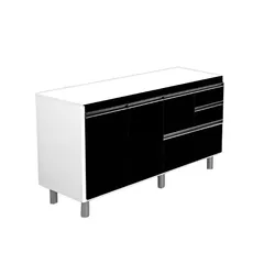 ARMÁRIO COLISEU MADEIRADO 144,2CM TEXTURA PRETO 58... - Rabelo Materiais Para Construção