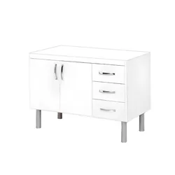 ARMARIO TÓQUIO 116,2CM BRANCO 539202 A.J.RORATO - Rabelo Materiais Para Construção