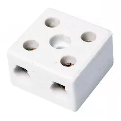 CONECTOR DE PORCELANA BIPOLAR 25A 6MM F1025 SIBRAT... - Rabelo Materiais Para Construção