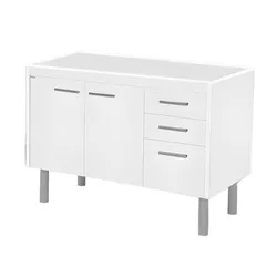 ARMÁRIO VALENZA 116,2CM TEXTURA BRANCO 560141 A.J.... - Rabelo Materiais Para Construção