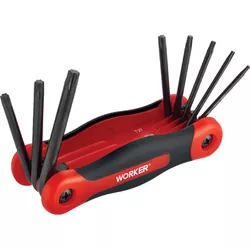 JOGO CHAVE TORX T9 A T40 TIPO CANIVETE 8 PEÇAS 140... - Rabelo Materiais Para Construção