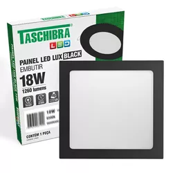 PAINEL LED QUADRADO EMBUTIR 22X22 LUX 18W 4000K BI... - Rabelo Materiais Para Construção