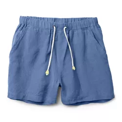 Bermuda Linho Premiun Masculina Azul Ceu - SHLI-AZ... - Atacado da Moda