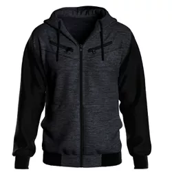 Jaqueta De Moletom 3 Ziper Cinza Escuro Masculina ... - Atacado da Moda