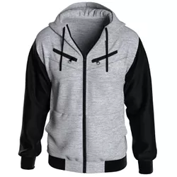 Jaqueta De Moletom 3 Ziper Cinza Masculina - JQCIN... - Atacado da Moda