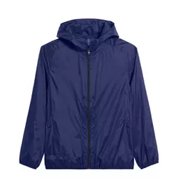 Jaqueta Corta Vento Impermeável Masculina Azul Mar... - Atacado da Moda