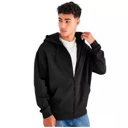 Jaqueta De Moletom Com Ziper Preta Masculina - JQM... - Atacado da Moda