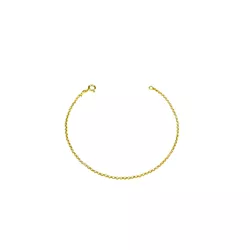 Pulseira Elo Português Bola Banhado A Ouro 18k - 0... - RC JOIAS BY RUDI
