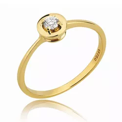 Anel Solitário em Ouro 18k com Brilhante de 20 pontos - 0800972020 - RDJ Joias