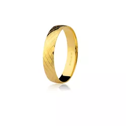 Par de Alianças Diamantadas em Ouro 18K com 4.0mm x 0.7mm - 7502632000 - RDJ Joias