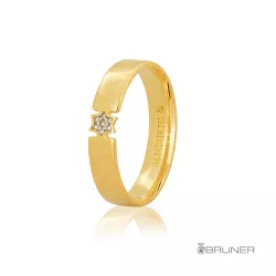 Alianças em Ouro 18k Com Brilhantes com 7.2g - 7603172003 - RDJ Joias
