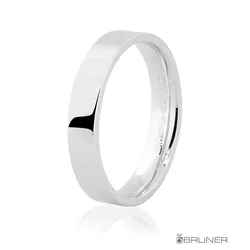 Alianças em Ouro Branco 18k Anatômica com 11.4g 4.0mm - 7500551000 - RDJ Joias