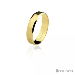 Aliança em Ouro 18k Reta Polida com 4.5g e 4.5mm - 7501012000 - RDJ Joias