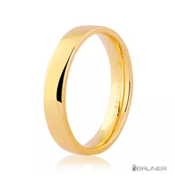 Alianças em Ouro 18k Retangular Anatômica 12g e 4.0mm - 7500692000 - RDJ Joias