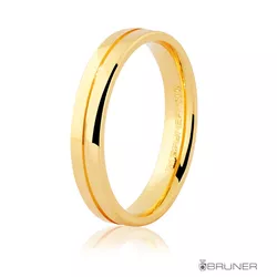 Aliança em Ouro 18k Lisa Retangular Anatômica 10.8g - 7500702000 - RDJ Joias