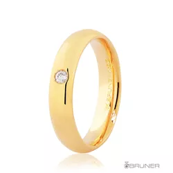 Alianças em Ouro com Brilhante Anatômica 13.8g 4.6mm - 7600502005 - RDJ Joias