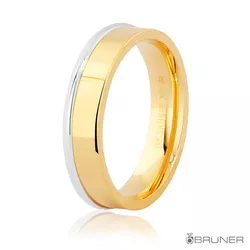 Alianças de Ouro 18k Anatômica largura 4.9mm e 15.4g - 7500634000 - RDJ Joias