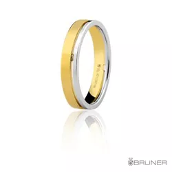 Alianças em Ouro Branco e Amarelo Aparador 9.0g 4.0mm - 7502584000 - RDJ Joias