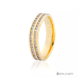Alianças de Ouro 18k com 58 Pts. Brilhantes 9.2g 4.1mm - 7609232058 - RDJ Joias