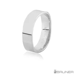 Alianças de Ouro Branco 18k Sinuosas com 12.5g 5.5mm - 7509251000 - RDJ Joias