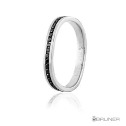 Alianças de Ouro Branco com Brilhantes 5.8g e 2.6mm - 7609211035 - RDJ Joias