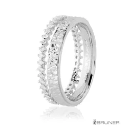 Alianças de Ouro Branco Soul 27 Brilhantes 7.6g 5,8mm - 7602791027 - RDJ Joias