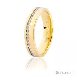 Alianças de Ouro Glow Sinuosas Brilhantes 9.2g 4.1mm - 7609232040 - RDJ Joias