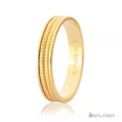Alianças em ouro 18k 2 Fios Trançados Soul 7.8g 4.0mm - 7503332000 - RDJ Joias