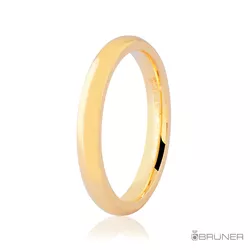 Alianças em Ouro 18k 750 Anatômica Lisa 6.1g e 3.0mm - 7510352000 - RDJ Joias