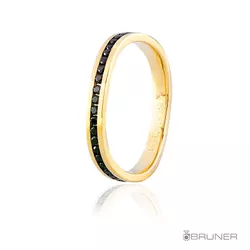 Alianças em Ouro 18k 750 com Brilhantes 6.0g e 2.6mm - 7609212035 - RDJ Joias