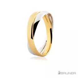 Alianças em Ouro 18k 750 Entrelaçadas 9.4g 6mm - 7503924000 - RDJ Joias