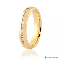 Alianças em Ouro 18k com Brilhantes 7.9g e 4.0mm - 7610362009 - RDJ Joias