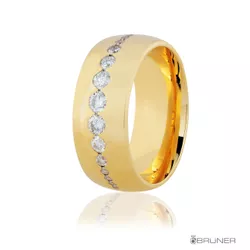 Alianças em Ouro 18k Glow com Brilhantes 21.2g - 7607402045 - RDJ Joias