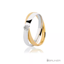Alianças em Ouro Branco e amarelo Brilhantes 9.4g 6.0mm - 7603924003 - RDJ Joias
