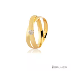 Alianças em Ouro Entrelaçadas com Brilhantes 9.4g 6.0mm - 7603922003 - RDJ Joias