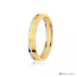 Alianças em Ouro Vasada com Aro Lateral 7.6g 4.0mm - 7510254000 - RDJ Joias