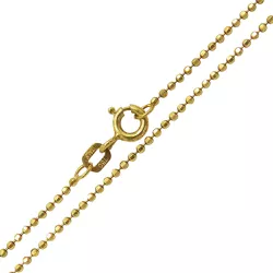 Corrente em Ouro 18k Bolinha Diamantada 2.4g 1.1mm - JC0070822-4 - RDJ Joias