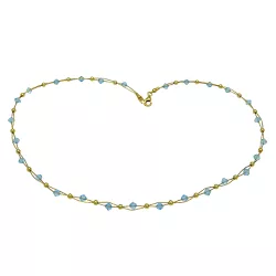 Gargantilha em Ouro 18k Bolinhas Topázios 7.2g 4.0mm - JRD006027-2 - RDJ Joias