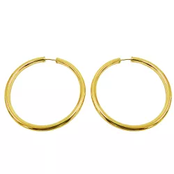 Brinco de Argola em Ouro 18k Grande com 50mm - J00500376 - RDJ Joias