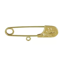 Broche em Ouro 18k com Argola - J01200322 - RDJ Joias