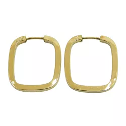 Argola Quadrada em Ouro 18K - JRD0180006 - RDJ Joias
