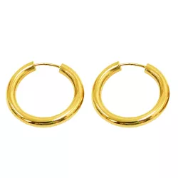 Brinco de Argola em Ouro 18k 750 com 21mm - J01800432 - RDJ Joias