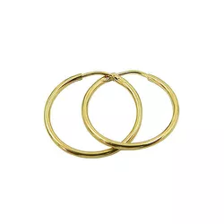 Argola pequena de Ouro 18k Polida - J01800672 - RDJ Joias
